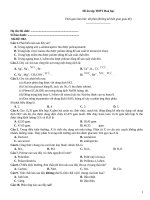 Đề ôn tập thtp hoá   đề 002