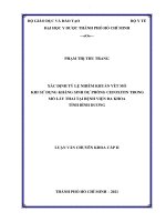 Xác định tỷ lệ nhiễm khuẩn vết mổ khi sử dụng kháng sinh dự phòng cefoxitin trong mổ lấy thai tại bệnh viện đa khoa tỉnh bình dương