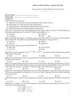 Kiểm tra cuối kì hoá 12 (21 22)278