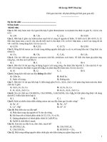 Đề ôn tập thtp hoá   đề 066