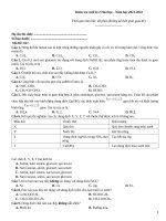 Kiểm tra cuối kì hoá 12 (21 22)027