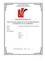 Bài thu hoạch hs 19  Kiều Thanh Bình  cố ý gây thương tích