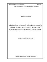 Tỉ lệ loãng xương và mối liến quan giữa mật độ xương, nguy cơ gãy xương với hội chứng chuyển hóa ở người cao tuổi