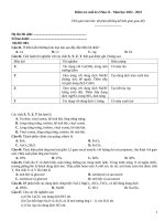 Kiểm tra cuối kì hoá 12 (22 23)083