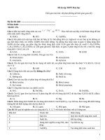 Đề ôn tập thtp hoá   đề 376