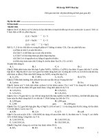 Đề ôn tập thtp hoá   đề 050