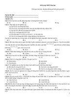 Đề ôn tập thtp hoá   đề 475