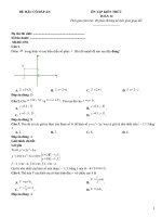 Đề toán ôn thi thpt có hướng dẫn giải (698)