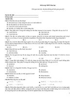 Đề ôn tập thtp hoá   đề 005