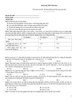 Đề ôn tập thtp hoá   đề 007