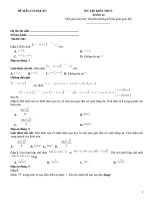 Đề mẫu toán 12 có đáp án giải thích (1076)