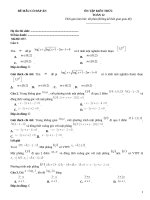 Đề thi nâng cao có đáp án toán 12 (762)