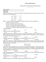 Đề ôn tập thtp hoá   đề 295