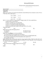 Đề ôn tập thtp hoá   đề 315