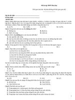 Đề ôn tập thtp hoá   đề 003