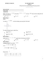 Đề mẫu toán 12 có đáp án giải thích (1906)