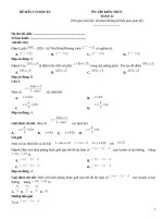 Đề ôn tập kiến thức toán 12 có đáp án (320)
