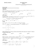 Đề mẫu toán 12 có đáp án giải thích (430)