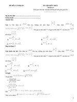 Đề thi nâng cao có đáp án toán 12 (603)