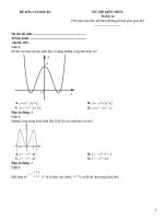 Đề ôn tập toán 12 có hướng dẫn giải (700)