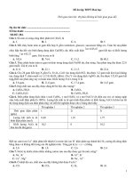 Đề ôn tập thtp hoá   đề 284