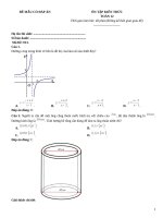 Đề ôn tập kiến thức toán 12 có đáp án (128)