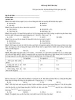 Đề ôn tập thtp hoá   đề 505