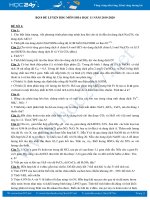 Bộ 8 đề luyện thi HSG môn Hóa học 11 năm 2019-2020