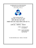 Báo cáo bài tập lớn môn học cấu trúc máy tính đề bài  thiết kế cpu chạy đơn chu kỳ và