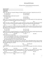 Đề ôn tập thtp hoá   đề 291