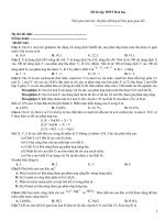 Đề ôn tập thtp hoá   đề 662