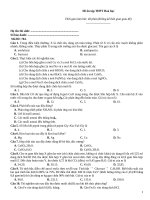 Đề ôn tập thtp hoá   đề 704