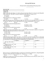 Đề ôn tập thtp hoá   đề 543