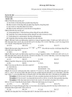 Đề ôn tập thtp hoá   đề 289