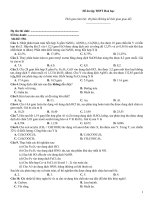 Đề ôn tập thtp hoá   đề 550