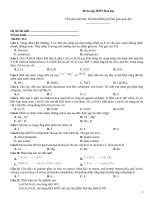 Đề ôn tập thtp hoá   đề 313