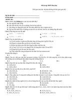 Đề ôn tập thtp hoá   đề 421