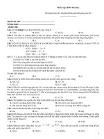 Đề ôn tập thtp hoá   đề 001