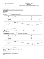 Đề toán 12 chuyên môn ôn thi có đáp án (101)