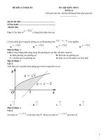 Đề ôn tập kiến thức toán 12 có đáp án (16)