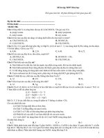 Đề ôn tập thtp hoá   đề 586