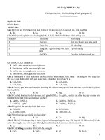 Đề ôn tập thtp hoá   đề 002