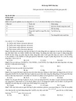 Đề ôn tập thtp hoá   đề 322