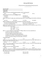 Đề ôn tập thtp hoá   đề 813