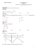 Đề thi nâng cao có đáp án toán 12 (412)