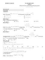 Đề ôn tập toán 12 có hướng dẫn giải (1207)