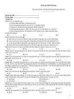 Đề ôn tập thtp hoá   đề 011