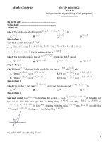 Đề toán 12 nâng cao có đáp án (201)