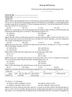 Đề ôn tập thtp hoá   đề 373