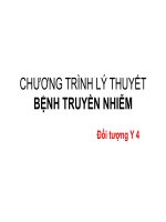 01 chương trình lý thuyết bệnh truyền nhiễm
